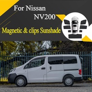 Custom Magnetic Car Window Sunshade For Nissan NV200 Mesh Front Side Windshield Frame Curtain
