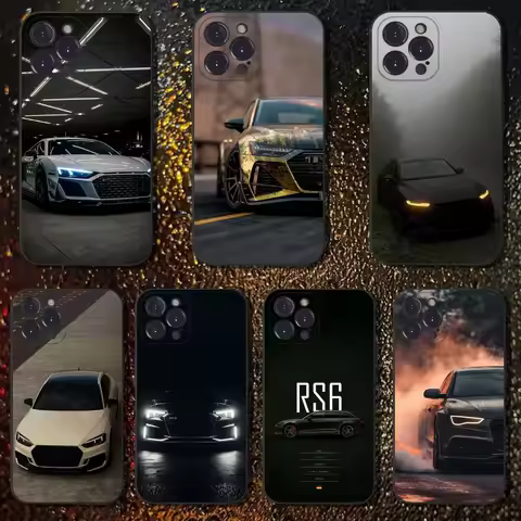 A-Audi RS Sports Phone Case For iPhone 16,15,14,13,12,11 Plus,Pro Max,XS,X,XR,SE,Mini,8,7,Soft Silic