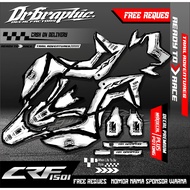 COD Decal CRF 150L New - Decal CRf Full Body Pola Pesisi Motif Kartun Custom MAXdecal/inflex