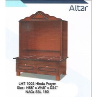 Siap Pasang Lampu Custom LHT 1002 ✅Indian Altar Prayers Cabinet/Hindu Prayer 4ft Width✅4.10ft Height