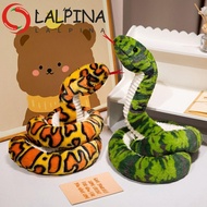 LALPINA Snake Plush Toy, Sticking Tongue Colorful Boa Plush Doll, Kids Toy Coiled Fluffy Soft Boa Sn
