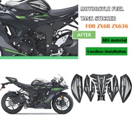 For Kawasaki ZX6R ZX636 ZX-6R 2019-2025 2024 Motorcycle Accessories Slippery Side Use Tank Sticker W
