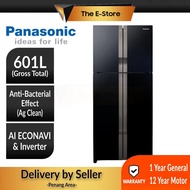(Delivery for Penang ONLY) Panasonic 601L 4 Door ECONAVI Inverter Refrigerator  NR-DZ601VGKM (Fridge Peti Ais Peti Sejuk 电冰箱 NR-DZ601)
