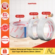 TaffPACK Waterproof Kitchen Sink Seal Tape 3m 20mm, 30mm, 50mm - YK-468