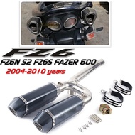 Motorcycle Modified FZ6N Middle Section FZ6S FZ600 Modified Exhaust FZ6S FZ600 FZ6N Tail Section Exh