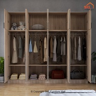 SKL Furniture CHA 5X8FT 10 DOORS WARDROBE WITH SHELF / almari baju /kabinet baju / almari baju budak