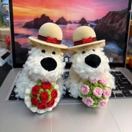 West Highland Scribble Puppy Pendant Bag Plush Doll Gift Decoration Surprise Box#G1. 19d #