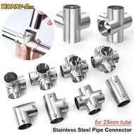TIOMNV56H4 1Pcs Pipe Fittings, Stainless Steel 25mm Pipe Connector,  Tee Straight Elbow 2/3/4/5/6 Wa