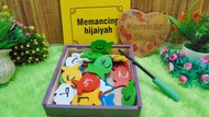 APE-PANC2 Mainan Alat Permainan Edukasi Edukatif Anak APE TK PAUD Memancing Ikan Hijaiyah