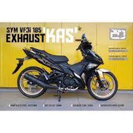 EXHAUST CJ IPOH BIKE SYM 185 VF3I / VF 3 I / VF3 1 KAS [ FULL SYSTEM - KAS ] 32MM X 35MM X 38MM