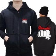 Zipper Hoodie Cobra Kai Unisex Zipper Hoodie Black Cotton Fleece Material | Size ML XL XXL | Just Or