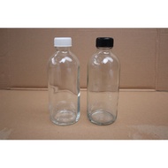 250ml clear glass bottle food container