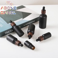 [abongbang1S] Frosted ck Glass Dropper Bottles Bright Glass Empty Dripper tte Bottle Plastic Lid For