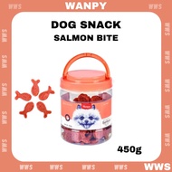 WANPY Salmon Fish Shape Bites # Dog Snack # Dog Treat # 450g