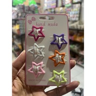 6pc star clip accessories