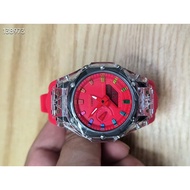 G-shock GA-2100SRS AP Series Red Sports Watch Ga2100 AP Rainbow Transparent Women Analog Watches fas