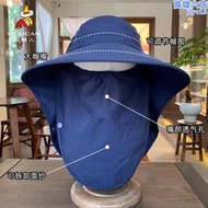 稻草人帽子男夏季防曬抗UV戶外面罩遮陽臉罩漁夫帽釣魚遮陽帽