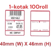 PENIMBANG LABEL WEIGHING SCALE LABEL DIGI ISHIDA RONGTA ASHICA DIBAL BIZERBA