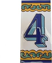Ceramic House Numbers, Ceramic Numbers & Letters Tiles, Chalet Design, Tile Size: 15cm x 7.5cm 5.90"