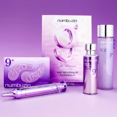 Numbuzin NO.9 NAD+Skincare Set - Retinal Volumetox Eye Cream, PDRN Glow Boosting Toner, BIO Lifting-