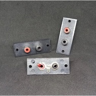 soket rca 2 pin / lubang