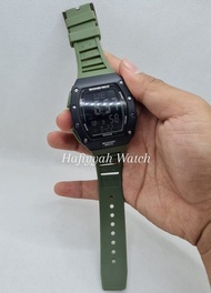 JAM TANGAN PRIA TERBARU - PRIA DIGITAL RUBBER LED WATCH IMPORT ORI HIGH QUALITY - BISA BAYAR DITEMPA