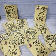 (12pcs) small sand coloring set diy kids activity set