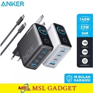 ANKER Charger 140W GaN Multi Port USB Type C Smart Display PD SFC Super Fast Charging For Laptop