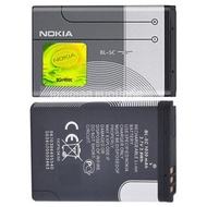 (เสือป่า) bl-5c ของแท้100% แบตNokia C2-01 5130 6230i N72 N70 5130 2610 6267 7610 1020mAh