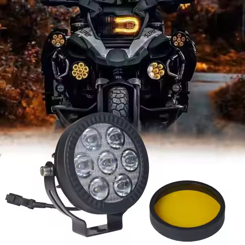 4.5" LED Work Light Spotlight Fog lights Driving Lamp For BMW R1200GS R1250GS F800 F850 F900 Motorcy