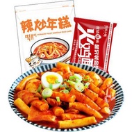 樸家速食火雞面年糕條小火鍋 韓式韓國自熱火鍋辣炒年糕炒麵火鍋 (平行進口)