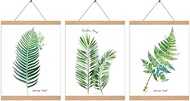 3 Pack Magnetic Poster Hanger Frame 18 inch Pine Color,18x24 18x12 18x28 Wood Magnet Frames Hanger f