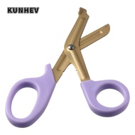 KUNHEV Nurse Scissors, Titanium plating Stainless Steel Trauma Shears, 18cm Bandage Scissors