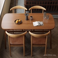 Combination Simple Rectangular Table Chair Dining Table Chair Small Apartment Chair Leisure Dining T