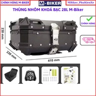 Thùng nhôm thùng nhôm xe 22l-28l-36l-45l-55L thùng nhôm gắn xe máy Chính hãng MBIKER