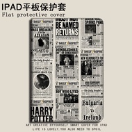 หนังสือ Harry Potter IPad6 IPad7 IPad8 Gen เคสไอแพดพร้อมที่ใส่ดินสอ Slot Mini Air 1st 2nd 3rd 4th 5t