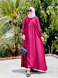 MIDI DLIA TWILL JUMBOO LD125-130cm GAMIS LEBARAN WANITA