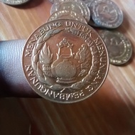 Uang kuno koin 10 rupiah tabanas kuning 1974