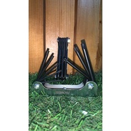 PROWESS 8Pcs Folding Torx Star Hex Key Set | Allen Key | READY STOCK 