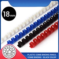 Binding Comb | Plastic Comb Binding Rings | Binding Comb Ring | Comb Binding - Black Color 18mm