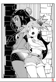 手繪插圖 Kasumi & Rurina 漫畫手稿 寶可夢 劍／盾 b5