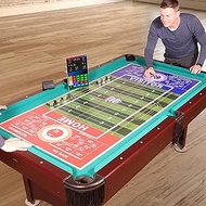 Fozzy Football Large Football Game | Shuffleboard Style American-Rules Football Game for Your Man Ca