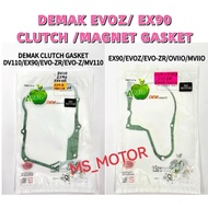 DEMAK EVO Z CLUTCH GASKET MAGNET GASKET DV110 EVO ZR EX90 MV110 MATRIX SPORT Z APPLE COVER