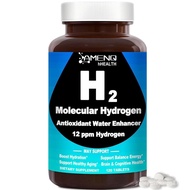 Hydrogen Water Tablets, 12PPM H2 Molecular Tablets for Drinking Water w. Magnesium VIT C Glutathione