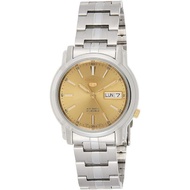 [Powermatic] Seiko 5 SNKL81 SNKL81K1 Gold Analog Silver Stainless Steel Automatic Classic Men Watch