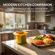happylivingl Multifunctional Hand-Press Vegetable Chopper for Cucumber, Potato & Onion
