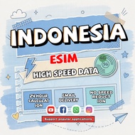 Indonesia eSIM 3-15 Days Daily 1GB-2GB Unlimited Data | Instant Email Delivery | High Speed Data Ind