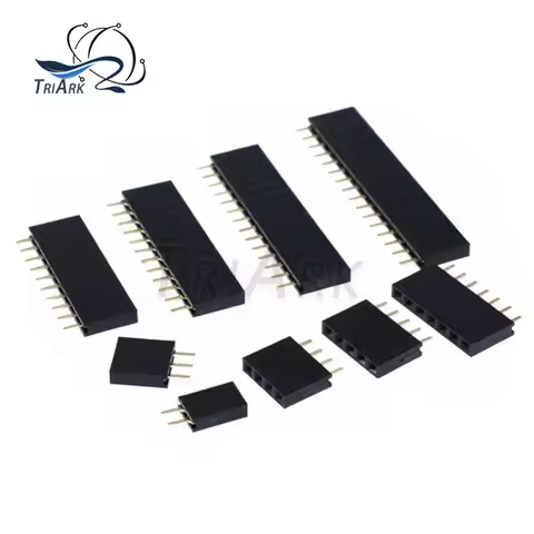 20PCS 2.54mm Single Row Pin Female Header Socket Pitch 1*2p 3p 4p 5p 6p 7p 8p 9p 10p 12p 14p 16p 18p
