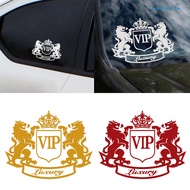 [Jiahe Sports]Double Lion Crown VIP Letter Motorcycle Car Decoration Reflective Decal Sticker