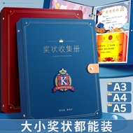 Certificate Collection Book New Leather Cover Universal Large Size a3a4Certificate Award Certificate